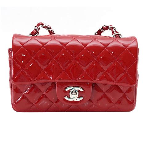 chanel mini rectangular patent